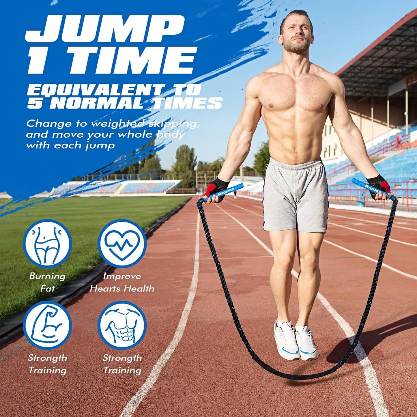 Weighted Jump Rope – Fitness Training, Boxing Cardio & Home Gym Equipment