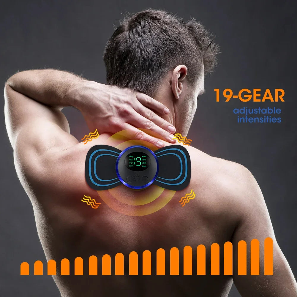 EMS Electric Neck Massager – Low Frequency Muscle Stimulator for Neck, Back & Body Recovery