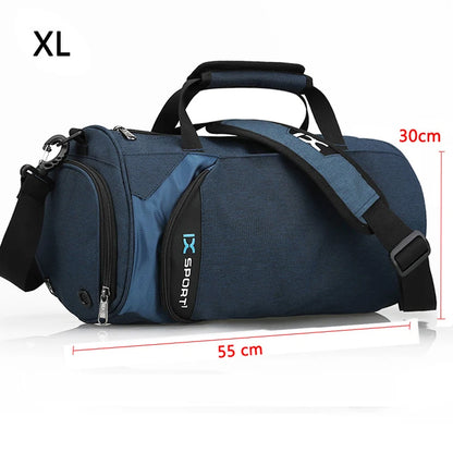 Large Fitness Gym Bag – Wet/Dry Compartments, Shoe Storage, Travel & Workout Duffel
