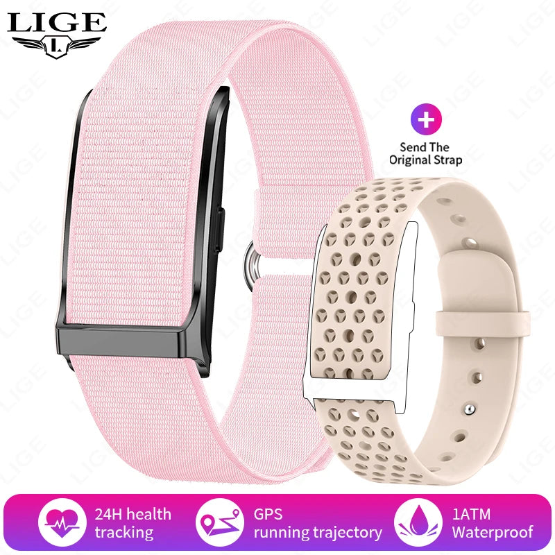 LIGE Smart Fitness Band with Heart Rate & Activity Tracking (iOS/Android)