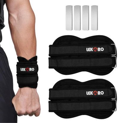 Adjustable Wrist & Ankle Weights for Strength Training & Running