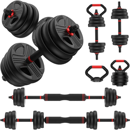 Adjustable dumbbell set,70lbs Free Weights set  5 in 1 Weight Set