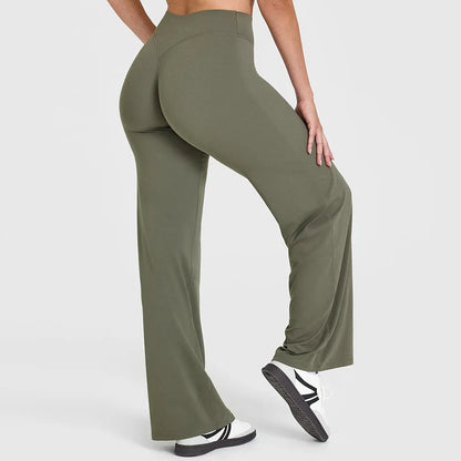 SoftMotion Straight-Leg High Waist Yoga Bottoms