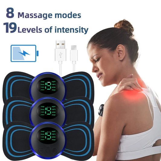 EMS Electric Neck Massager – Low Frequency Muscle Stimulator for Neck, Back & Body Recovery