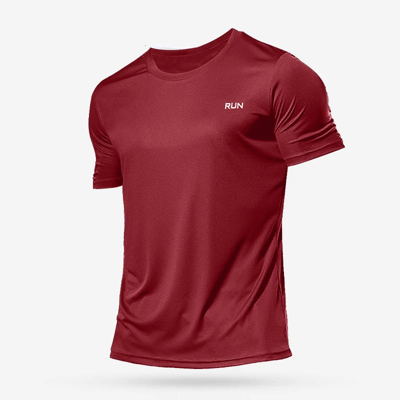 Men’s Oversized Quick-Dry T-Shirt – Gym, Running & Fitness Short Sleeve Top