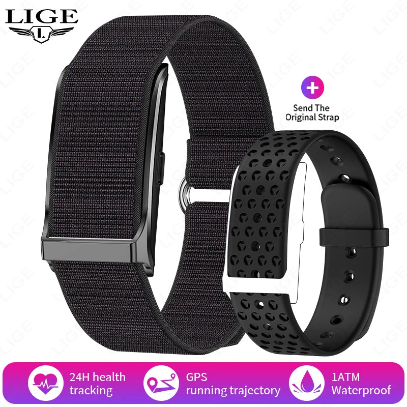 LIGE Smart Fitness Band with Heart Rate & Activity Tracking (iOS/Android)