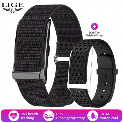 LIGE Smart Fitness Band with Heart Rate & Activity Tracking (iOS/Android)