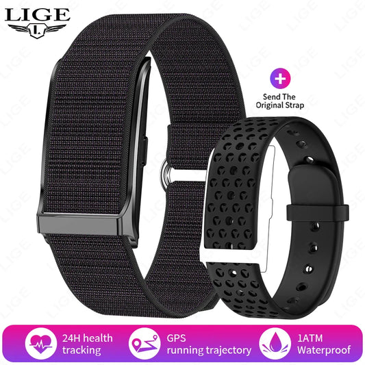 LIGE Smart Fitness Band with Heart Rate & Activity Tracking (iOS/Android)