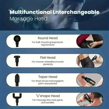 Mini USB Massage Gun – Portable Quiet Muscle Relaxer for Neck, Shoulders, Back & Travel Recovery