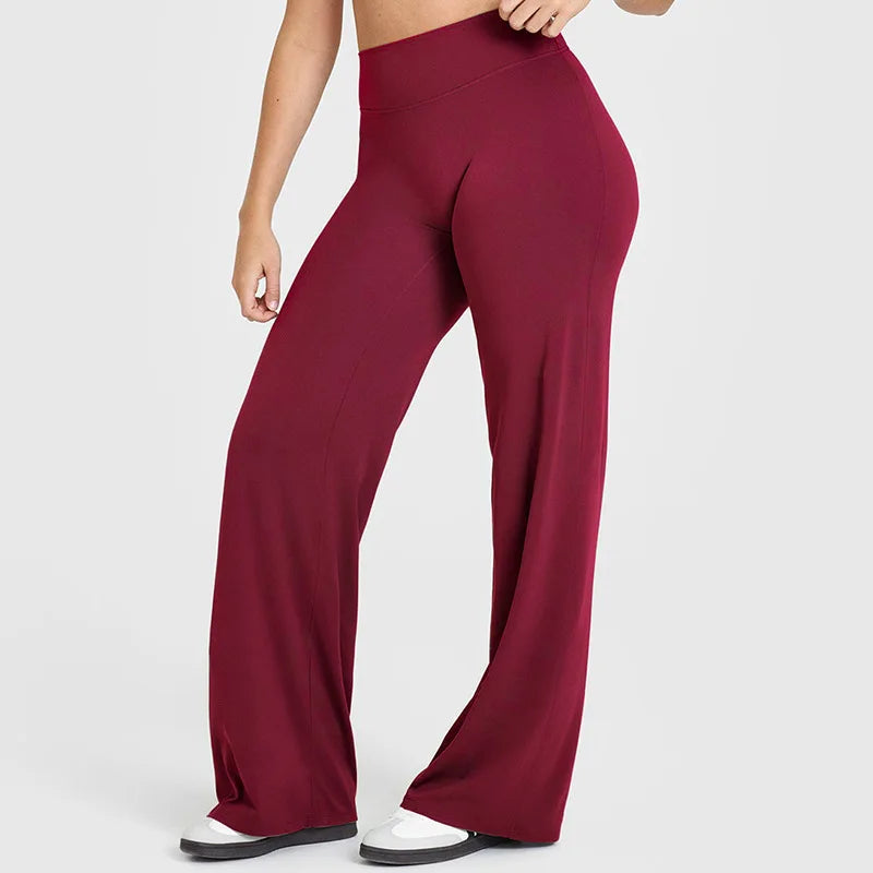 SoftMotion Straight-Leg High Waist Yoga Bottoms