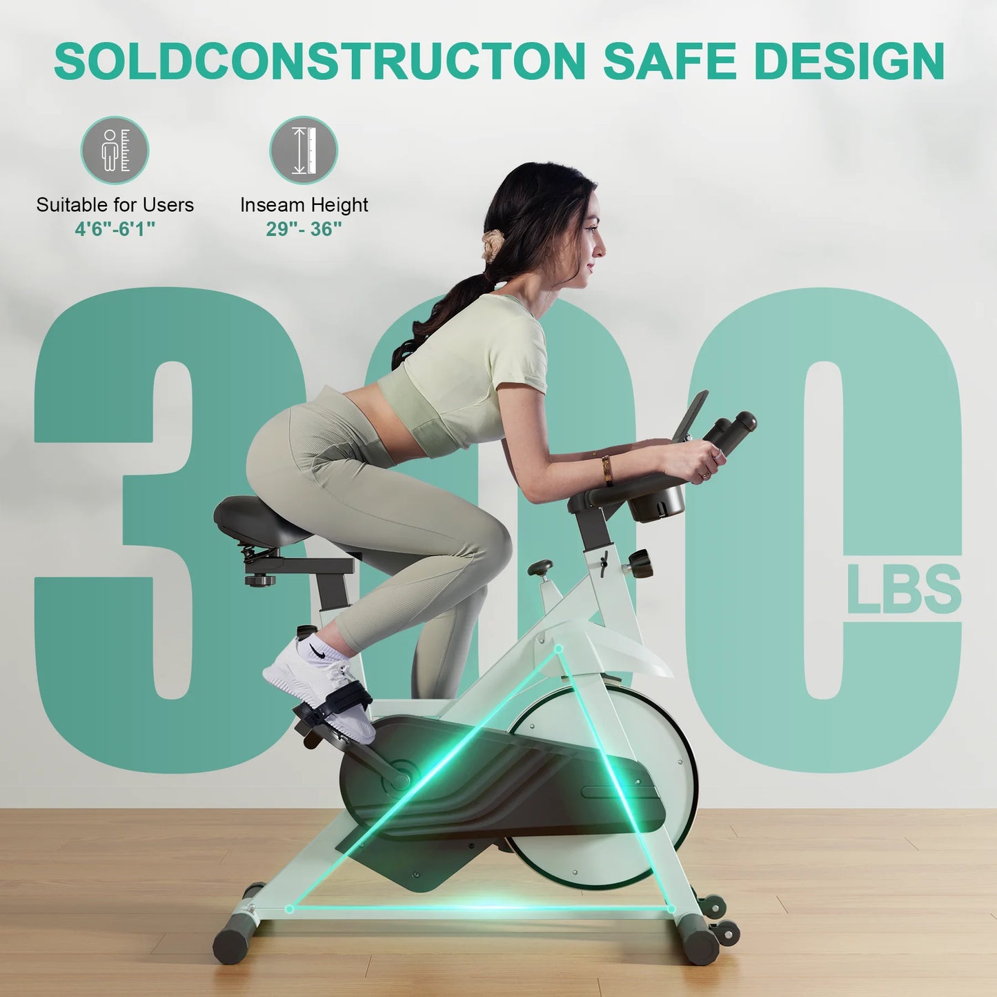 Superun Exercise Bike with 32-Level Magnetic Resistance
