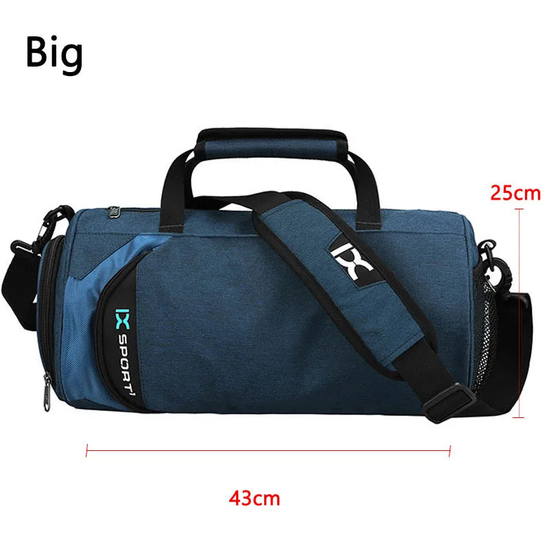 Large Fitness Gym Bag – Wet/Dry Compartments, Shoe Storage, Travel & Workout Duffel