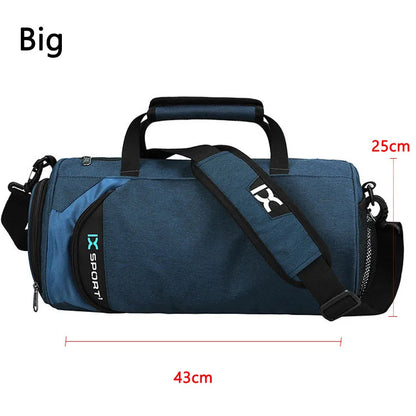 Large Fitness Gym Bag – Wet/Dry Compartments, Shoe Storage, Travel & Workout Duffel