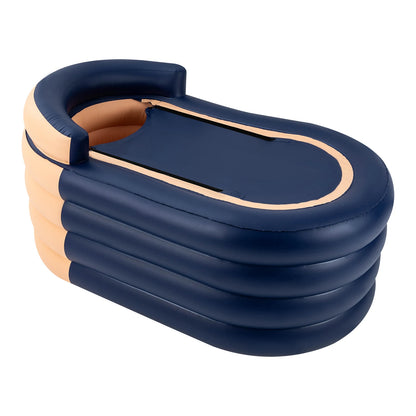 Inflatable Adult Ice Bath Tub with Electric Air Pump – Portable Hot & Cold Therapy Bath
