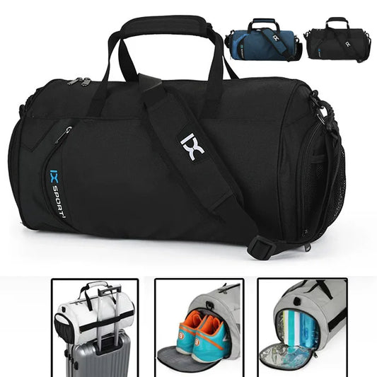Large Fitness Gym Bag – Wet/Dry Compartments, Shoe Storage, Travel & Workout Duffel