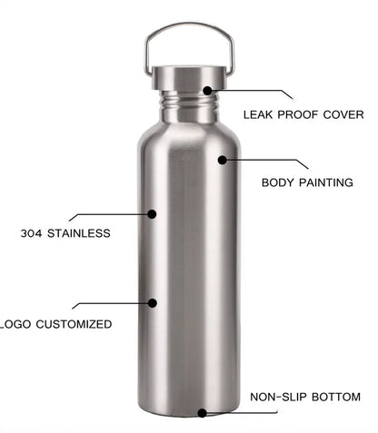 Stainless Steel  Big Mouth sports Drinking Bottle