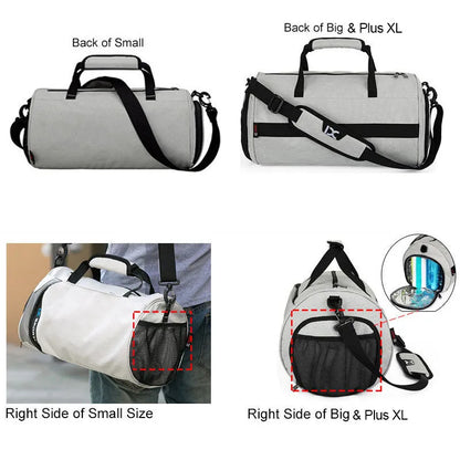 Large Fitness Gym Bag – Wet/Dry Compartments, Shoe Storage, Travel & Workout Duffel