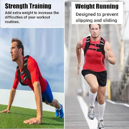Weighted Vest for Men Women, 12 -30 Lbs Weights Included,