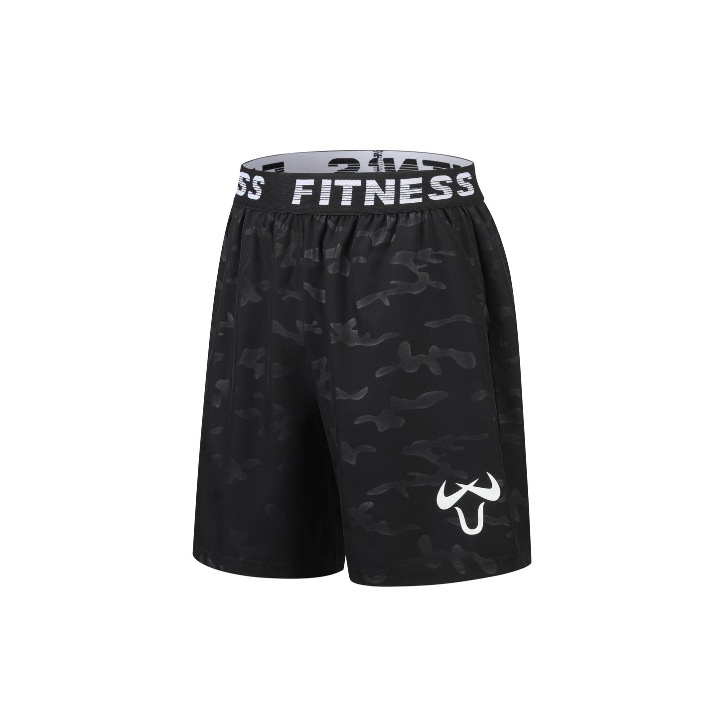 Men’s Quick-Dry Athletic Shorts – Lightweight, Elastic Waist, Drawstring & Geometric Design