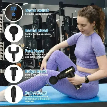 Mini USB Massage Gun – Portable Quiet Muscle Relaxer for Neck, Shoulders, Back & Travel Recovery