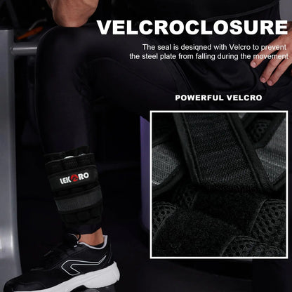 Adjustable Wrist & Ankle Weights for Strength Training & Running