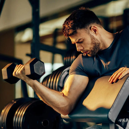 Hexagonal Dumbbell Weight Set with Storage Rack – Customizable Home Gym Free Weights