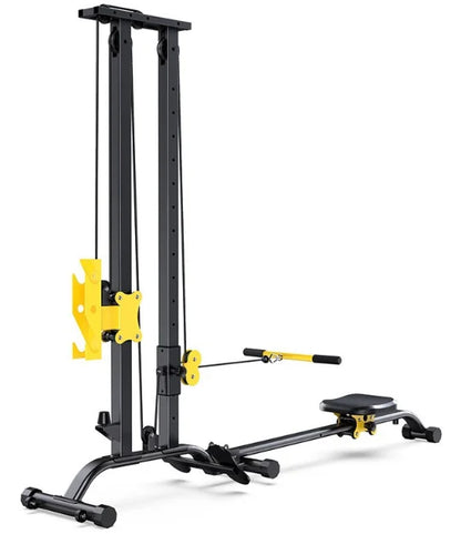 LAT Pulldown Machine 100KG Home Gym with High Low Pulley & Row Bars