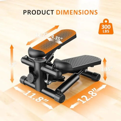 Mini Stepper Exercise Machine – Portable Stair Stepper for Home Cardio & Full Body Workout (300lb Capacity)