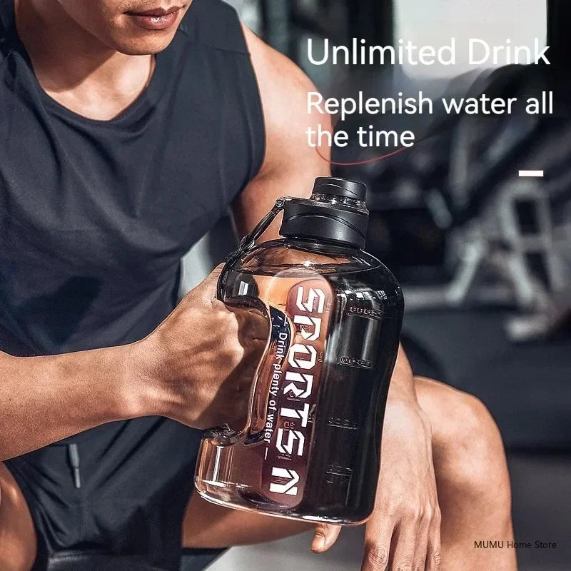 Large Capacity Sports Water Bottle (1.7L–5L) for Gym & Outdoor Use