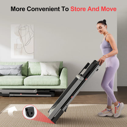 Foldable Incline Treadmill (3.5HP, 350 lb Capacity) with Smart App Tracking