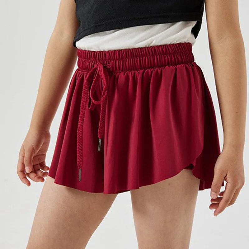 2 in 1 Jogger Flowy Athletic Shorts for Women Gym Yoga Workout Running Tennis Skirt Comfy Skort Lounge Cute Clothes Casual Wear