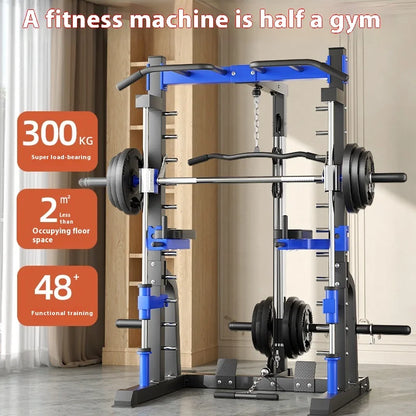 Multi-Function Smith Machine Home Gym – All-in-One Strength Training & Squat Rack System