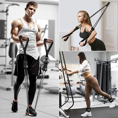 Heavy Resistance Band Set – 300lbs, Handles, Door Anchor & Ankle Straps for Home Gym Training
