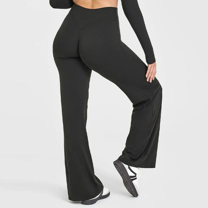 SoftMotion Straight-Leg High Waist Yoga Bottoms