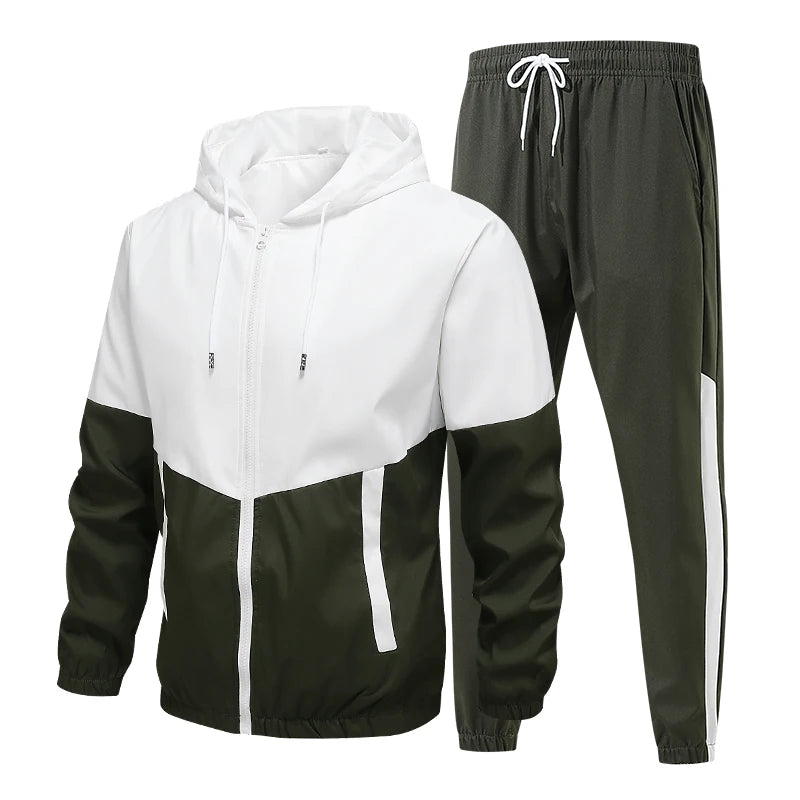 Men’s Sports Tracksuit Set – Breathable Running & Gym Jogger Outfit for Training & Fitness