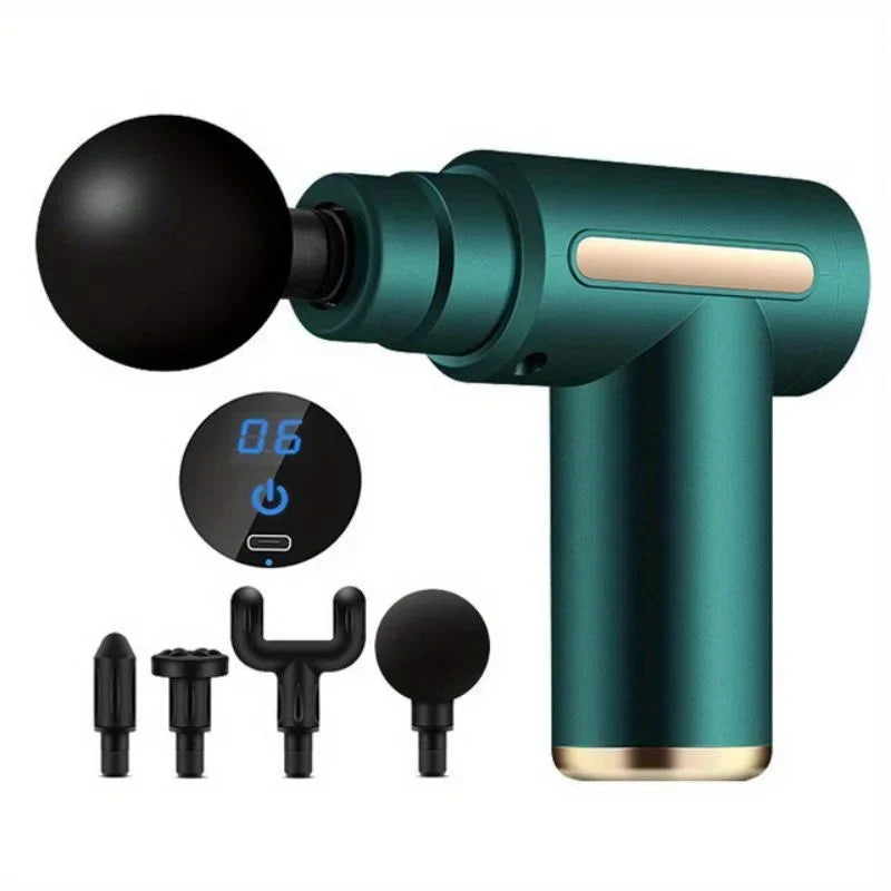 Portable Electric Fascial Massage Gun With LED Touch Screen
