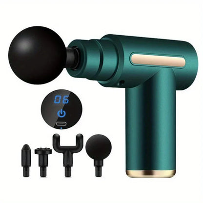 Portable Electric Fascial Massage Gun With LED Touch Screen