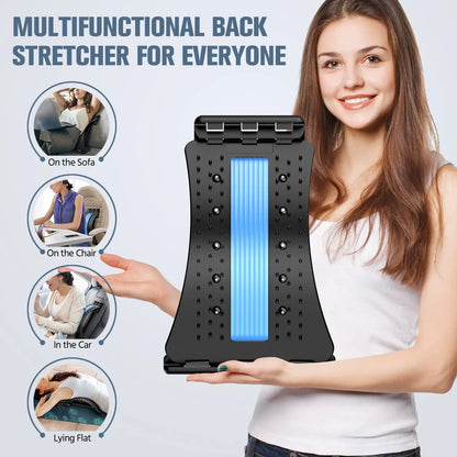 Back Stretcher for Back Pain Relief,  Lower and Upper Back Support for Herniated Disc
