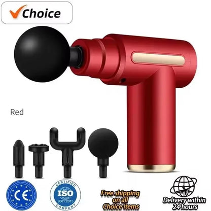 Mini USB Massage Gun – Portable Quiet Muscle Relaxer for Neck, Shoulders, Back & Travel Recovery