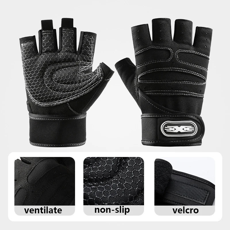 Gym Gloves for Men Women Fitness Weight Lifting Wristband  Exercise Cycling Glove Shockproof