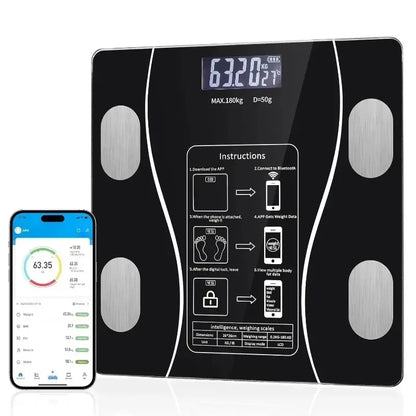 Smart Body Fat Scale with Bluetooth & Precision Tracking