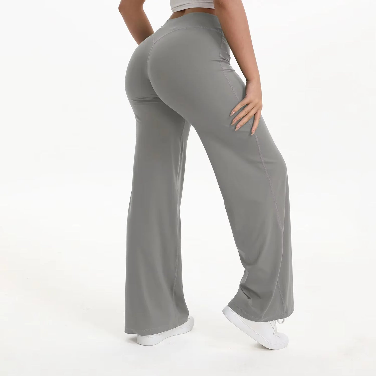 SoftMotion Straight-Leg High Waist Yoga Bottoms