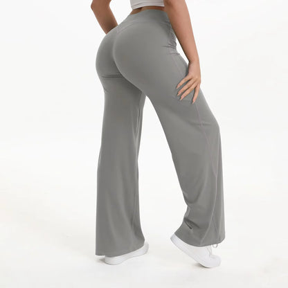 SoftMotion Straight-Leg High Waist Yoga Bottoms