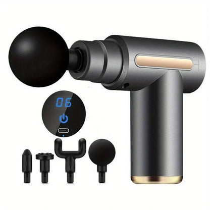 Portable Electric Fascial Massage Gun With LED Touch Screen