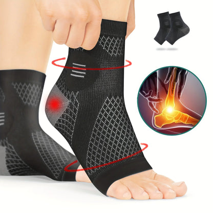 Ankle Compression Socks – Open-Toe Foot Sleeves with Arch & Ankle Support for Recovery & Training