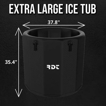 Portable Ice Bath Tub – 120-Gallon Inflatable Cold Plunge Tub with Insulated Lid