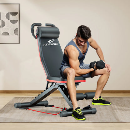 Foldable Adjustable Weight Bench (1000 lb Capacity, 6 Positions)