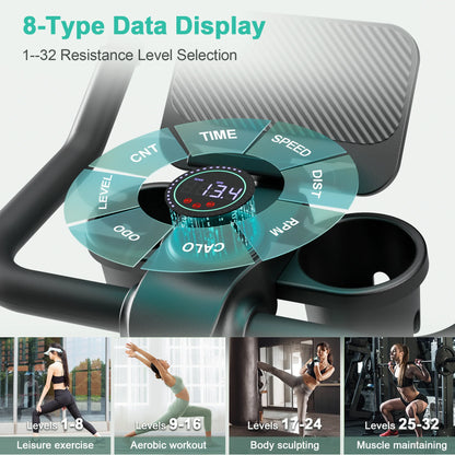 Superun Exercise Bike with 32-Level Magnetic Resistance