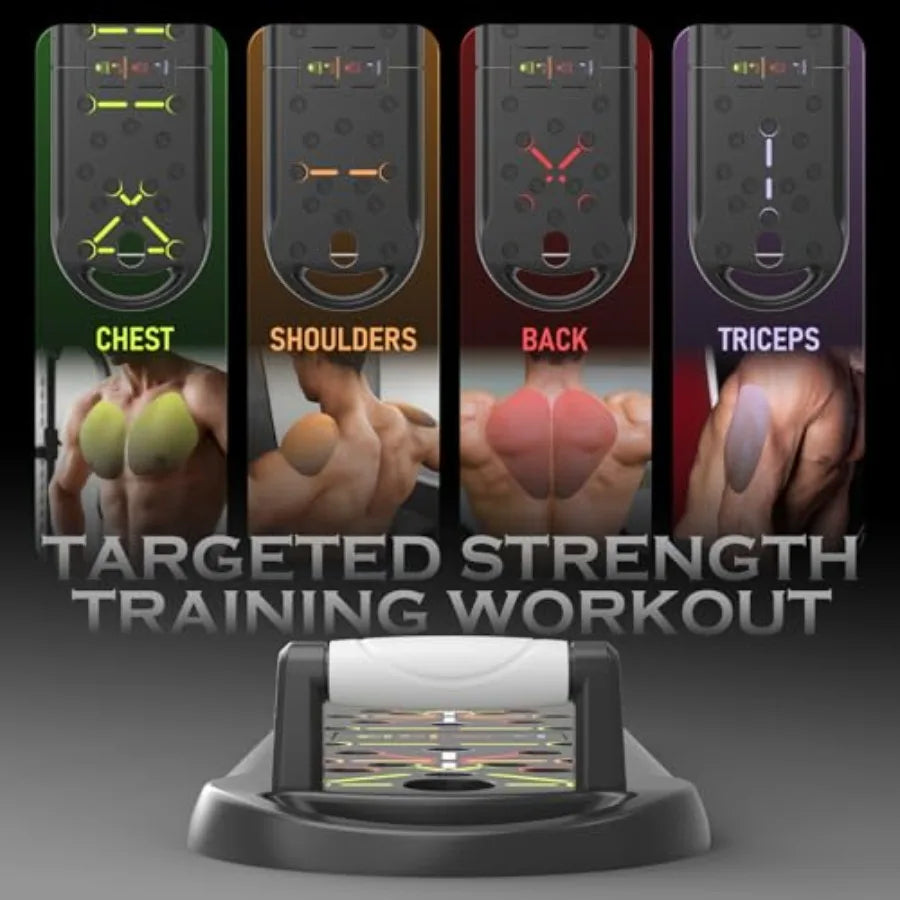 20-in-1 Push Up Board System – Home Gym Strength Training Equipment with Push Up Handles