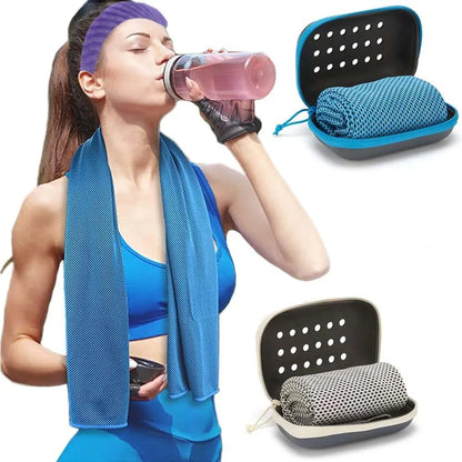 Quick-Dry Cooling Towel Set – Sweat Absorbent for Yoga, Golf, Swimming & Fitness